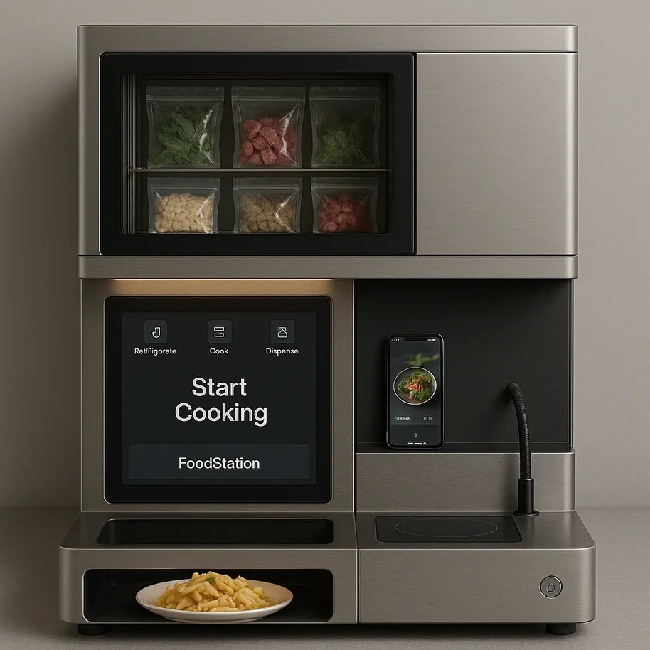 Mockup der FoodStation Case Study